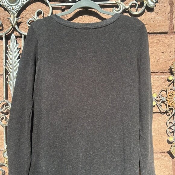 ATM Anthony Thomas Malillo Sweatshirt Dress Maxi Gray Size Small Long Sleeve - Picture 7 of 11